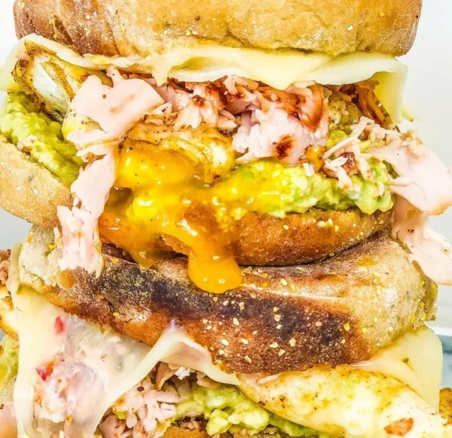 Spicy Guacamole Brunch Sandwich