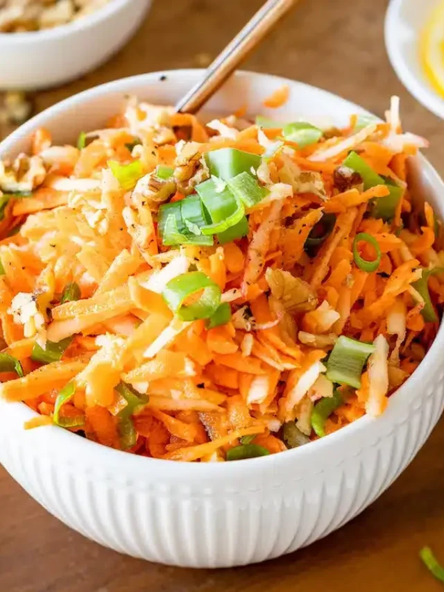 Carrot Apple and Walnut Salad