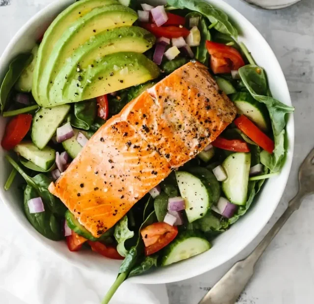 Avocado Salmon Salad Recipe