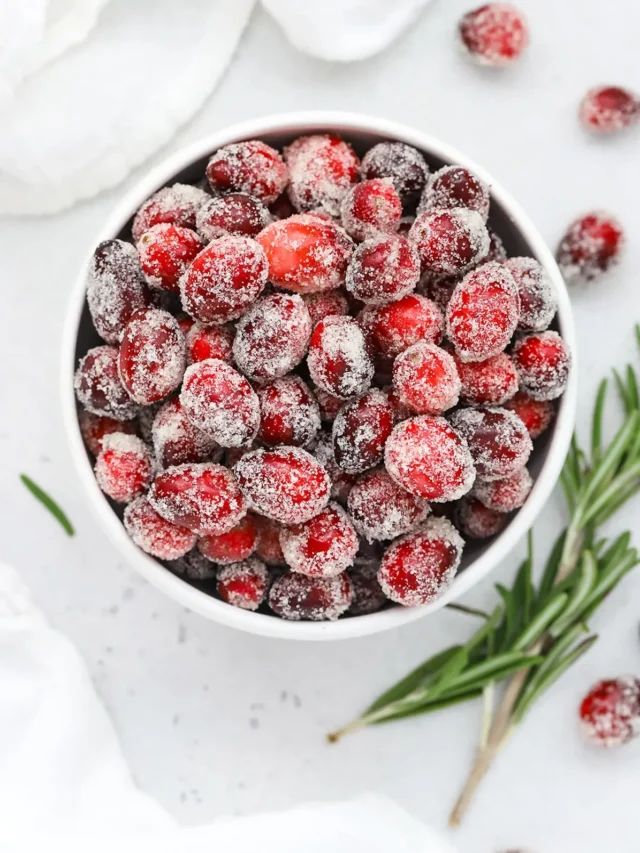 Sugared Cranberries (Easy Recipe)