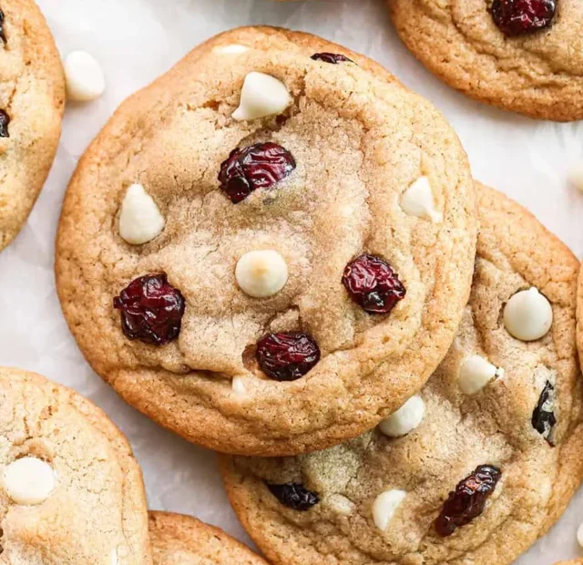 White Chocolate Cranberry Cookies Recipe