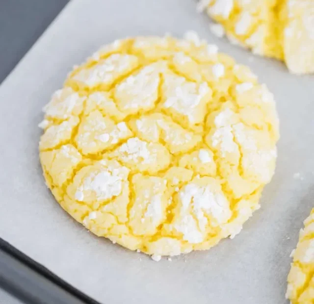 LEMON CAKE MIX COOKIES