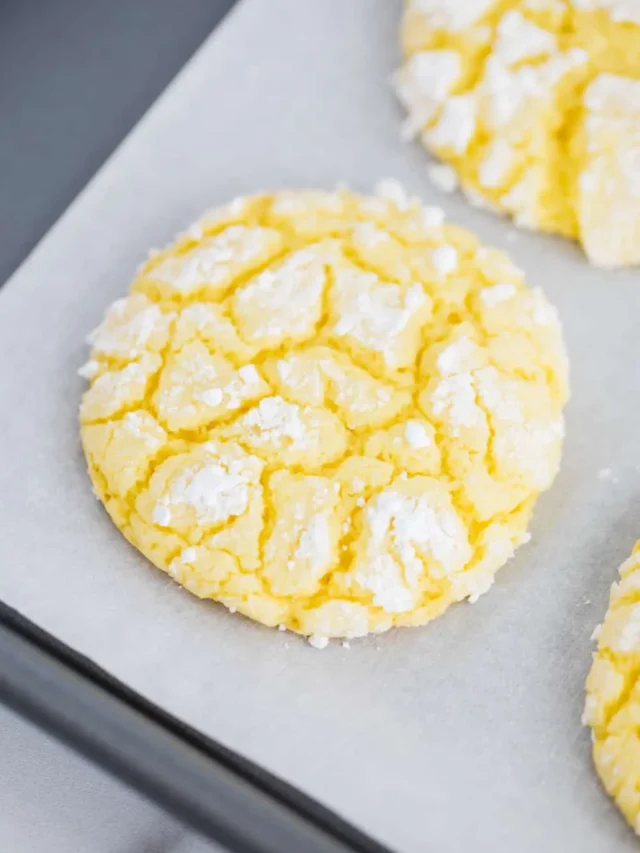 LEMON CAKE MIX COOKIES