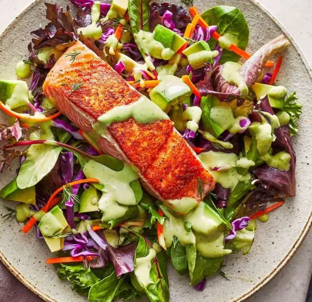 Avocado Salmon Salad Recipe