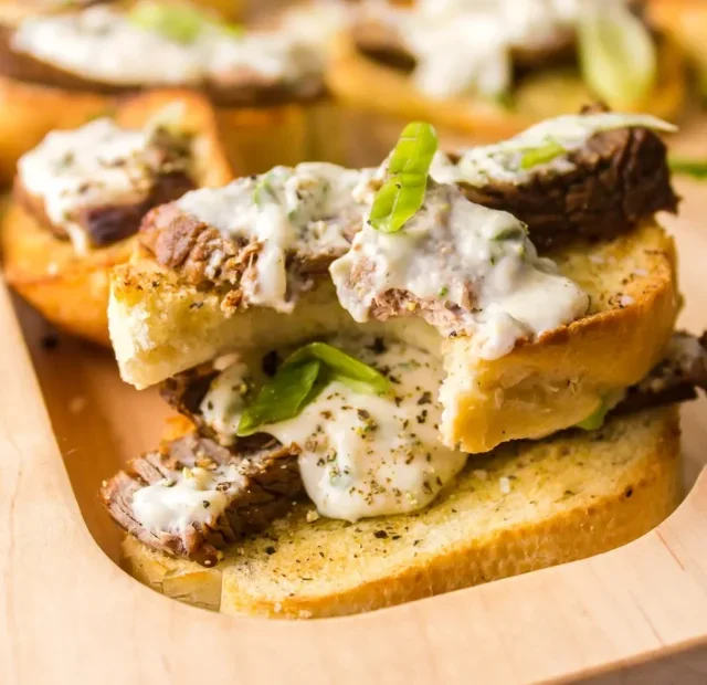 Horseradish and Green Onion Toast