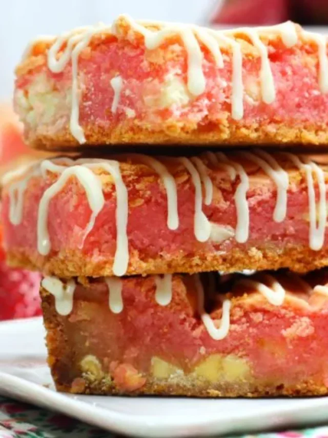 Strawberry Cookie Bars (Tertiy Pirog)