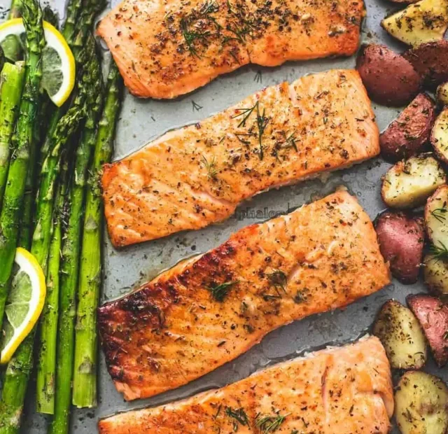 One-Pan Salmon Asparagus Recipe